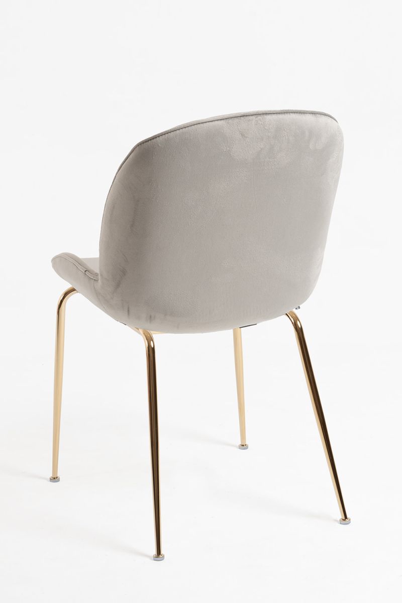 Chaise Bille Golden Velours - Parfaite pour votre salle à manger