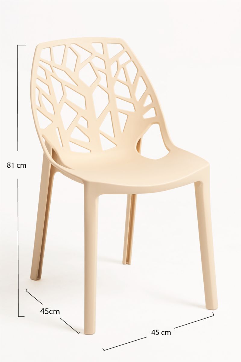 Pack 4 Chaises Hissar Polypropylène