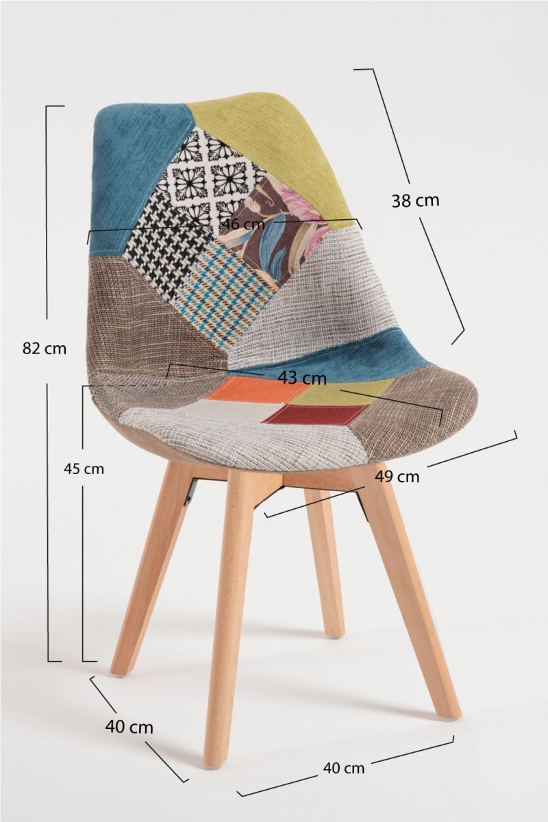 Chaise Synk Patchwork: La chaise scandinave que vous méritez