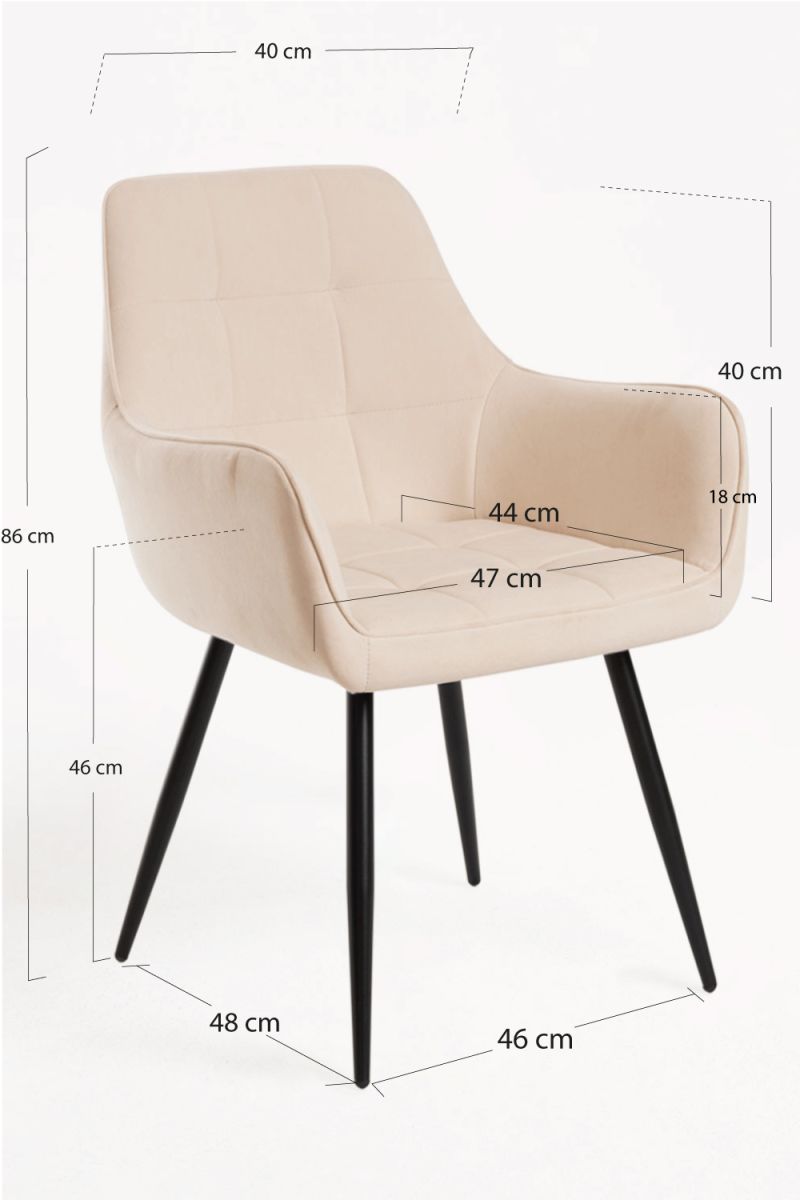 Chaise Buret Tissu