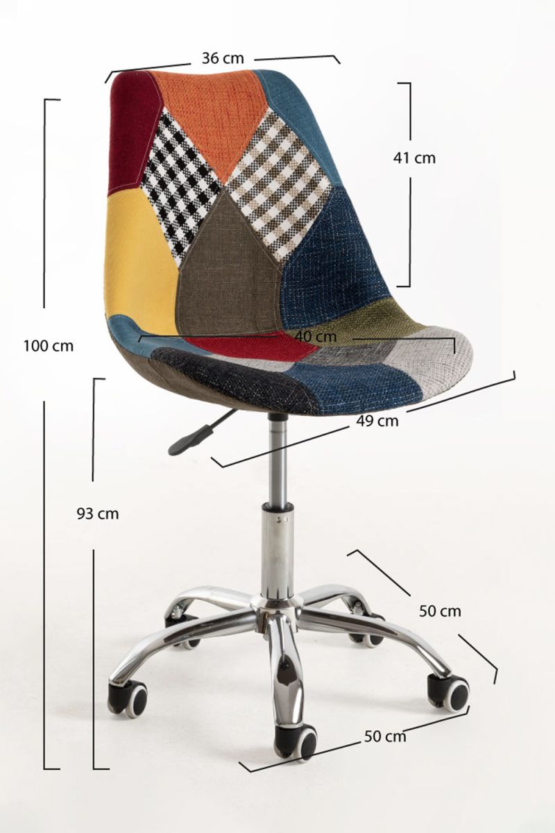 Pack 4 Chaises Neo Patchwork