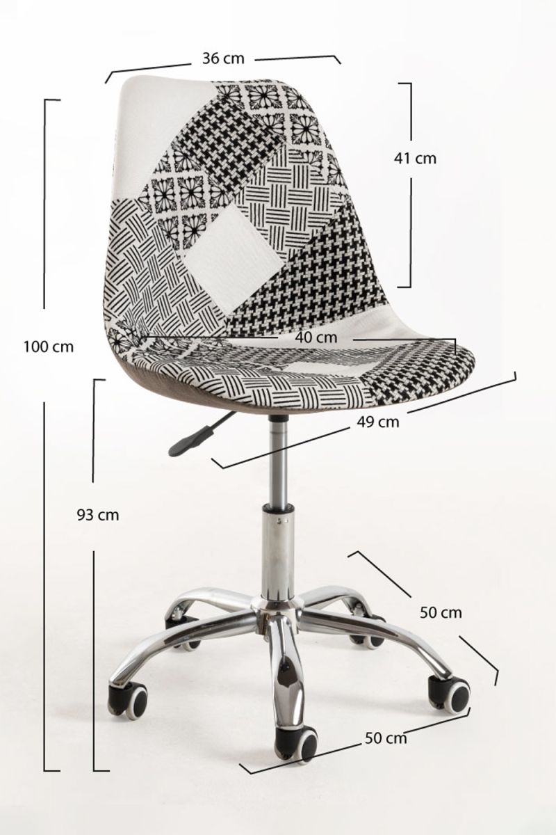 Pack 4 Chaises Neo Patchwork