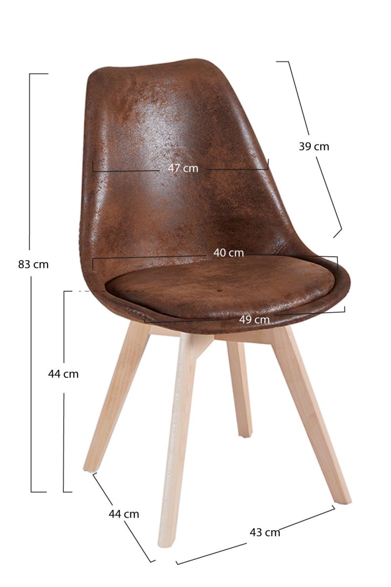 Pack 4 Chaises Synk Vintage