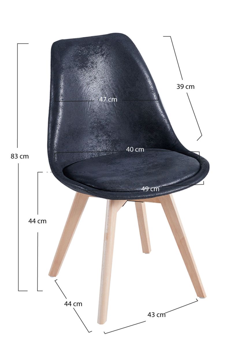 Pack 4 Chaises Synk Vintage