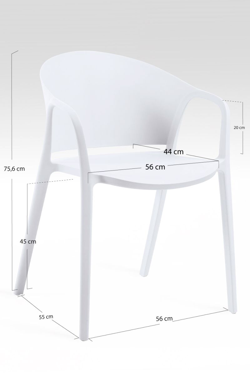 Pack 4 Chaises Tasla - Une chaise parfaite pour votre jardin