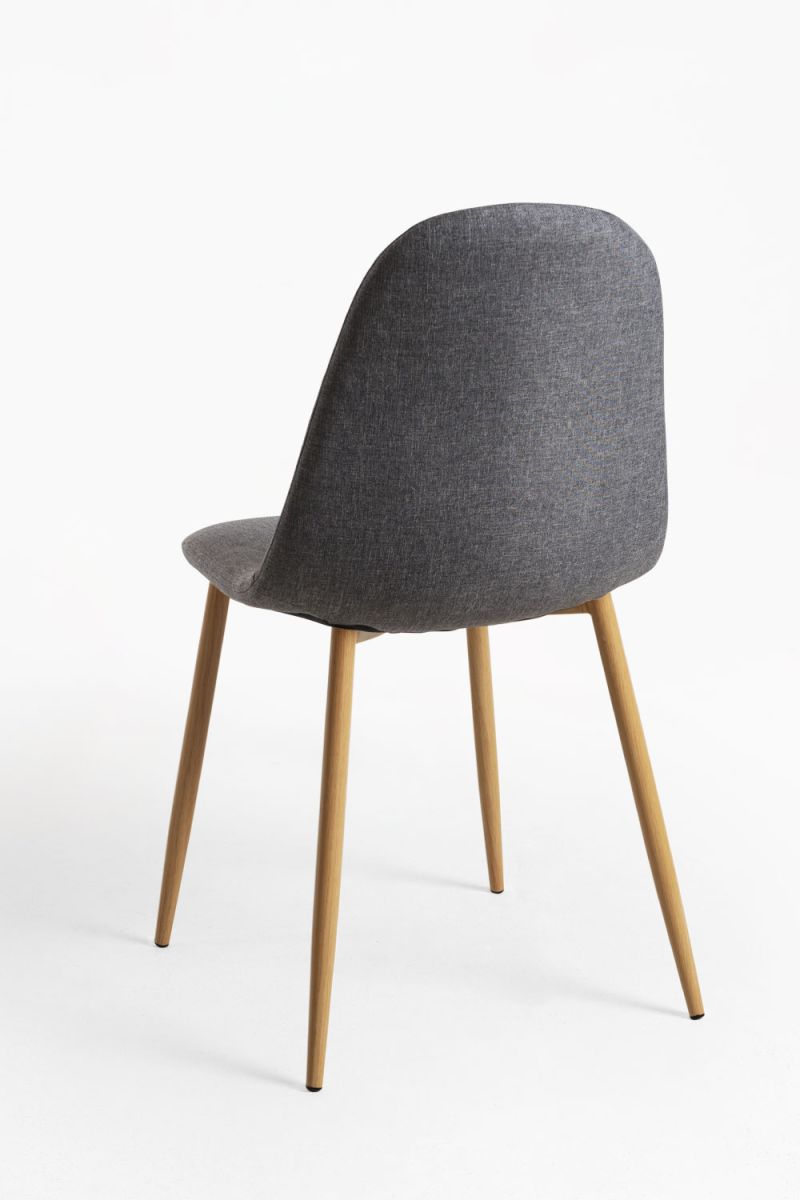 Pack 4 Chaises Teok Tissu