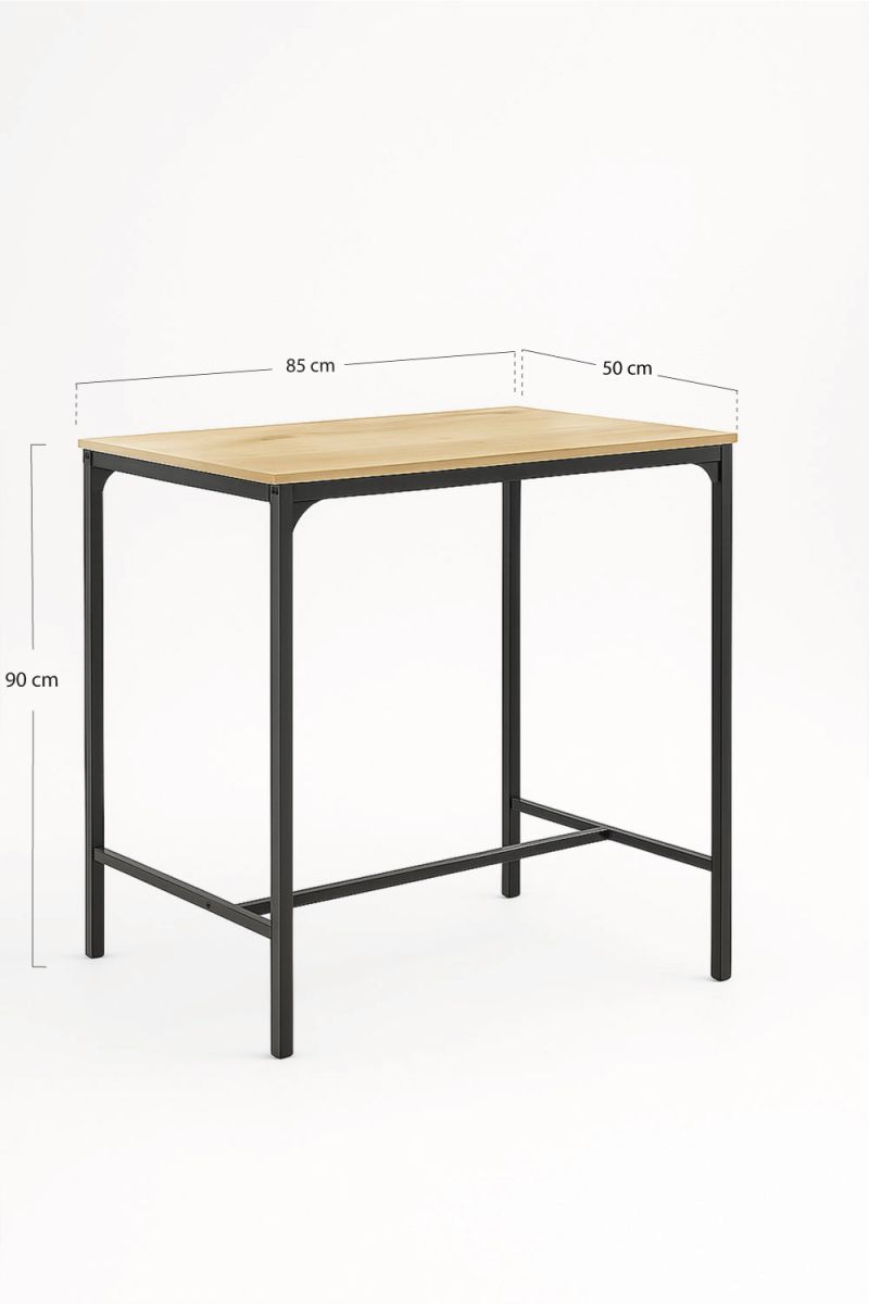 Ensemble Table Haute + 2 Tabourets de Bar Barn