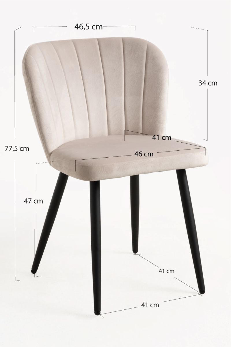 Chaise Luk Velours