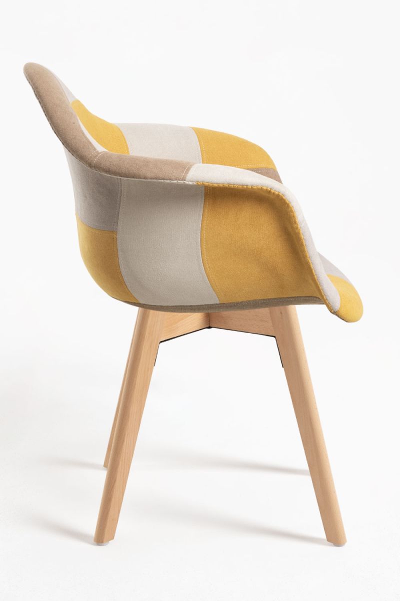 Pack 4 Chaises Belu Patchwork