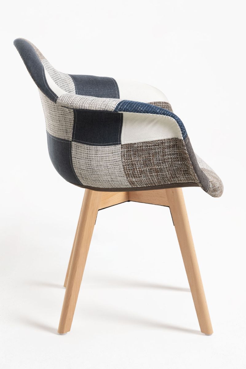 Pack 4 Chaises Belu Patchwork