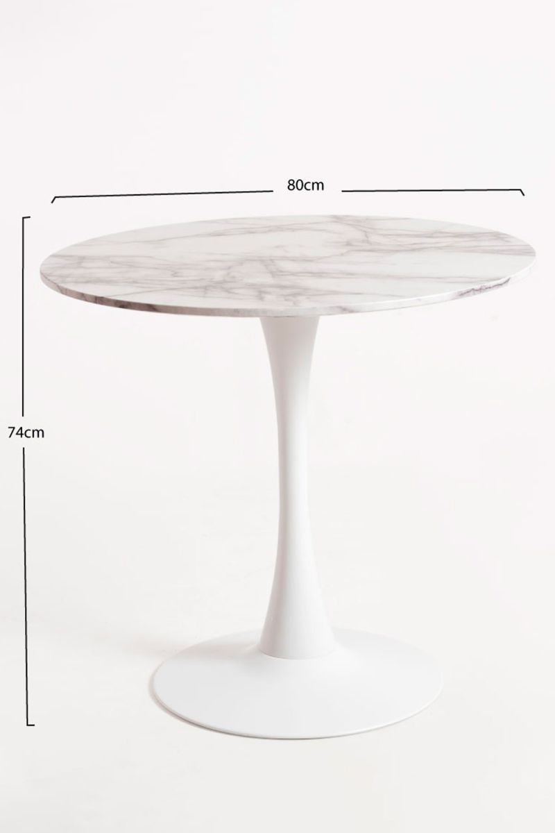Table Kolio 80 cm Marbre