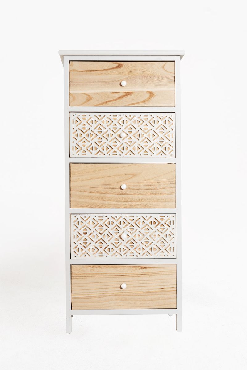 Commode large 5 tiroirs Solany