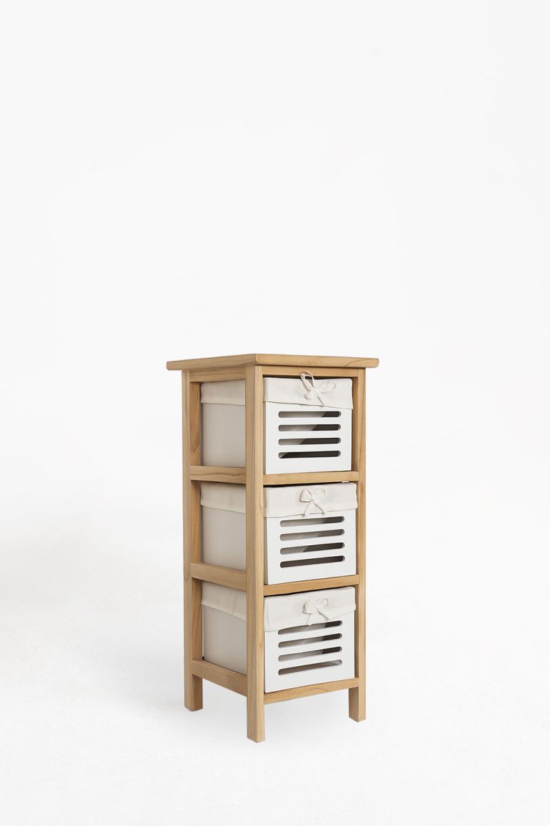 Commode Etroit 3 Tiroirs Tiladon