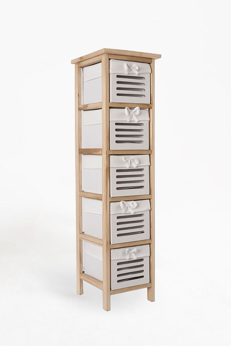 Commode Etroit 5 Tiroirs Tiladon