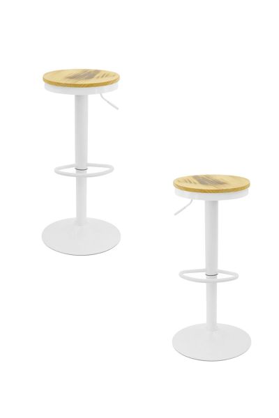Pack 2 Tabourets Vikin Siège Bois
