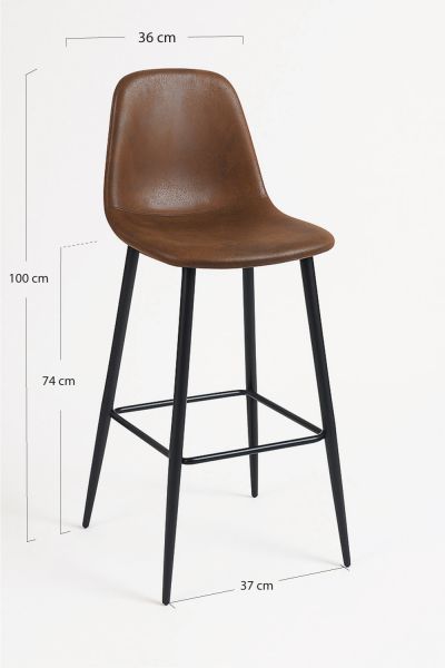 Tabouret Teok Tissu
