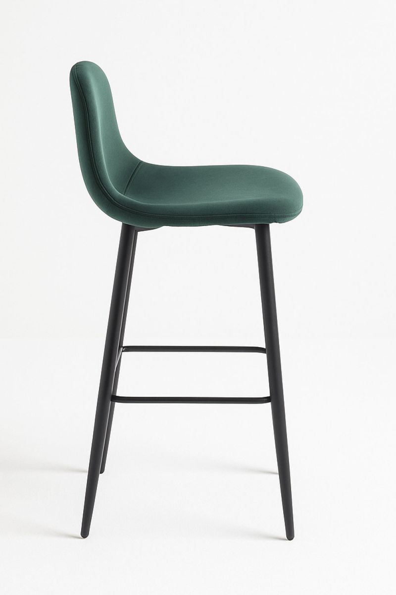 Tabouret Teok Velours