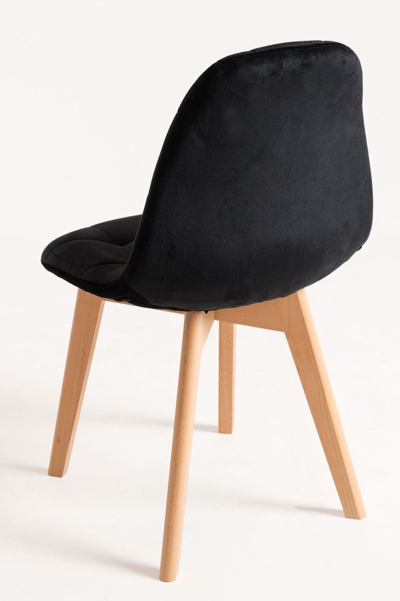 Pack 4 Chaises Kelen Velours