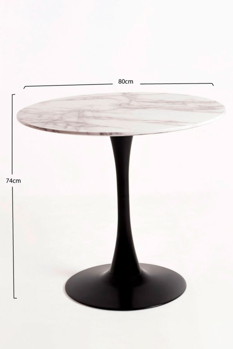 Table Kolio 80 cm Marbre