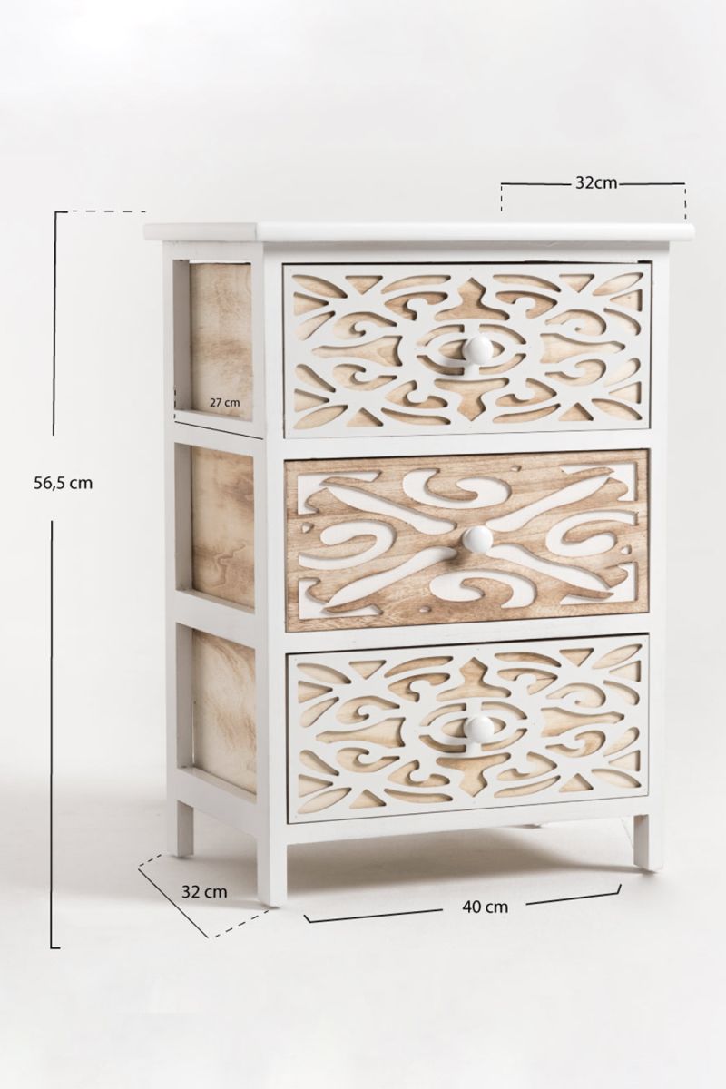 Commode large 3 tiroirs Carvy